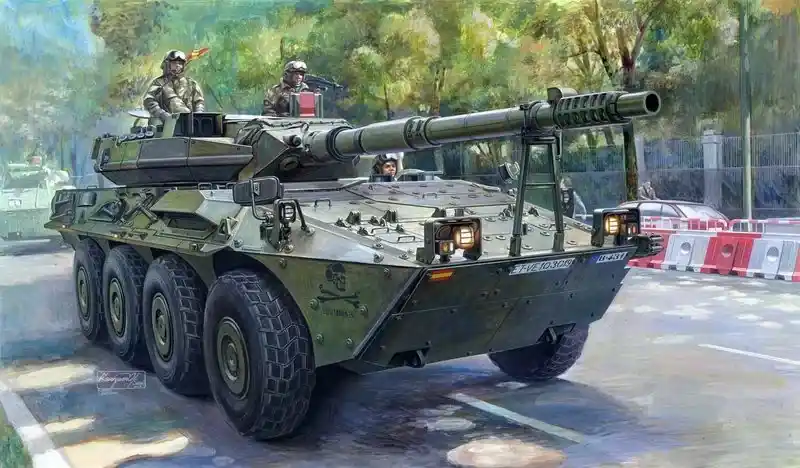 Nézd meg most Trumpeter Spanish Army VRC-105 Centauro RCV páncélozott harcjármű makett