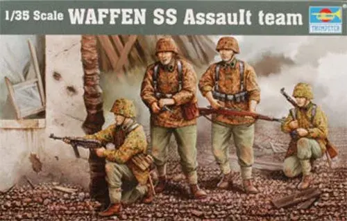 Prémium Trumpeter Waffen SS figura készlet