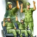 Azonnal elérhető Trumpeter US Army CH-47 Crew in Vietnam figura készlet