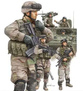 Trumpeter Modern U.S. Army Armor Crewman Infantry figura készlet Expressz kézbesítés