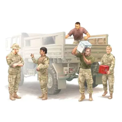 Trumpeter Modern U.S. soldiers - Logistics Supply figura készlet Expressz kézbesítés