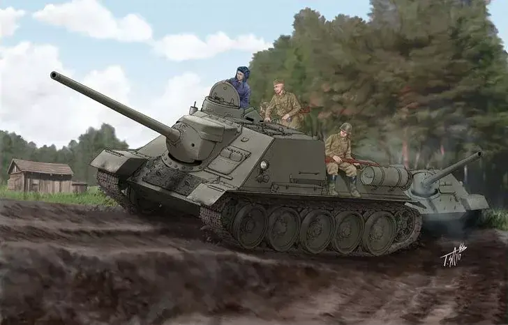Ne maradj le Trumpeter Soviet SU-100 Tank Destroyer harcjármű makett