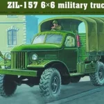 Trumpeter ZIL-157 6x6 Soviet Military Truck katonai teherautó / vontató makett Expressz szállítás