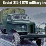 Trumpeter ZIL-157K Soviet Military Truck w/Canvas katonai teherautó / vontató makett Legnépszerűbb