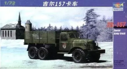 Trumpeter Russischer LKW ZIL-157 katonai teherautó / vontató makett Árengedmény