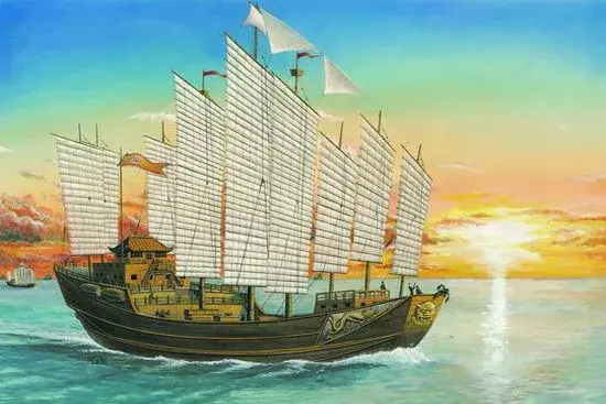 Trumpeter kínai dzsunka Chengho 1405-1430 1 60 hajó makett Ne maradj le