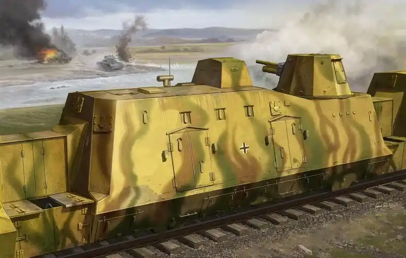 Trumpeter Geschützwagen (Cannon Car) 1 35 vasúti makett Olcsóbb