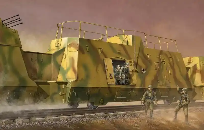 Trumpeter Kommandowagen 1 35 vasúti makett Olcsóbb