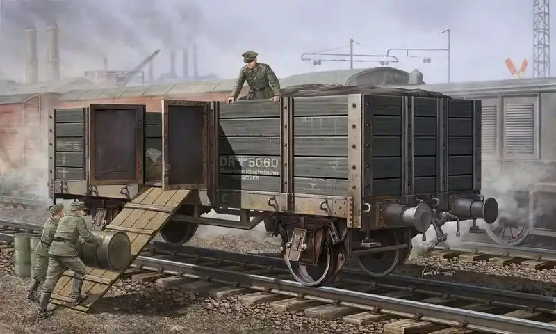 Trumpeter German Railway Gondola 1 35 vasúti makett Végkiárusítás