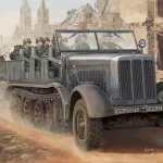 Biztonságos fizetés Trumpeter Sd.Kfz.8 Schwerer Zugkraftwagen 12t katonai teherautó / vontató makett