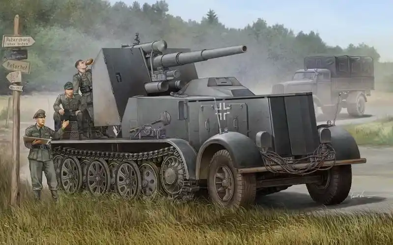 Trumpeter 8.8cm Flak 18 Selbstfahrlafette harcjármű makett Legnépszerűbb