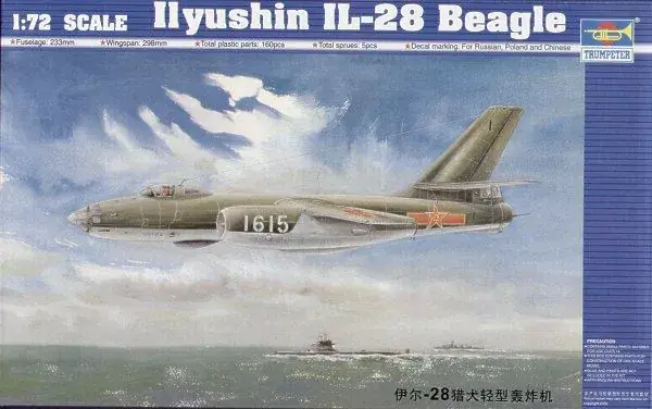 Kedvezmény Trumpeter Iljushin IL-28 Beagle bombázó / különleges feladatú repülőgép makett