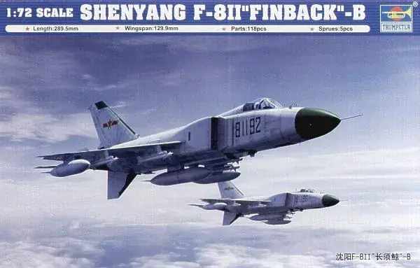 Prémium Trumpeter Shenyang F-8II ‘‘Finback‘‘ B vadászrepülőgép makett