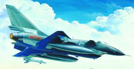 Prémium Trumpeter Chinese Fighter J-10 vadászrepülőgép makett