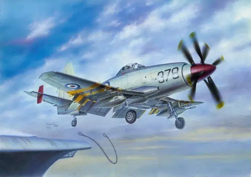 Trumpeter Westland Wyvern S.4 fedélzeti csapásmérő repülőgép makett Árcsökkenés
