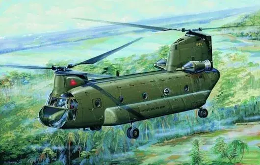 Kedvezményes ár Trumpeter CH47A Chinook helikopter makett