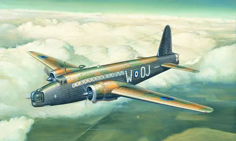 Trumpeter ‘‘Wellington‘‘ Mk.1C bombázó / különleges feladatú repülőgép makett Olcsó