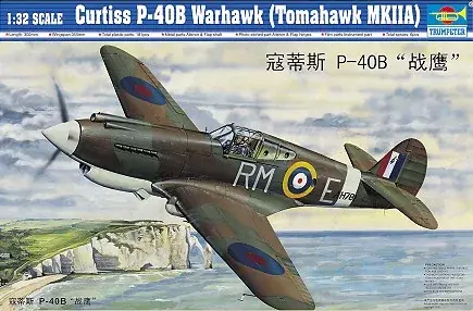 Trumpeter Curtiss P-40B Warhawk repülőgép makett Szuper ajánlat