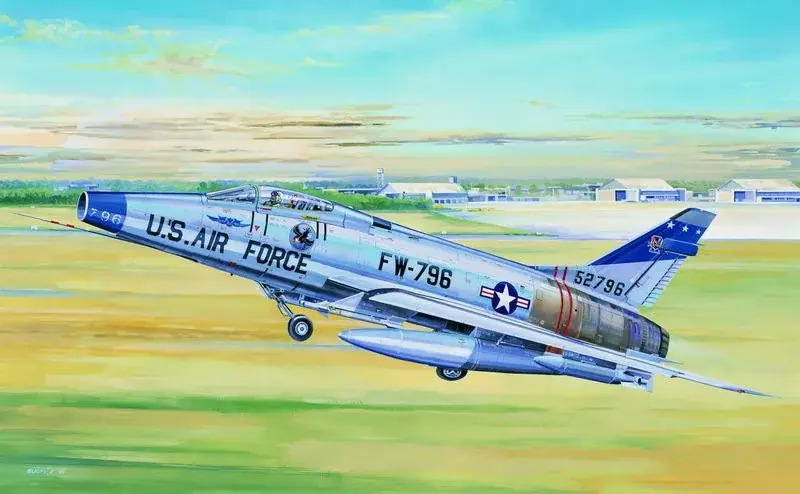 Biztonságos fizetés Trumpeter North American F-100D Super Sabre vadászrepülőgép makett