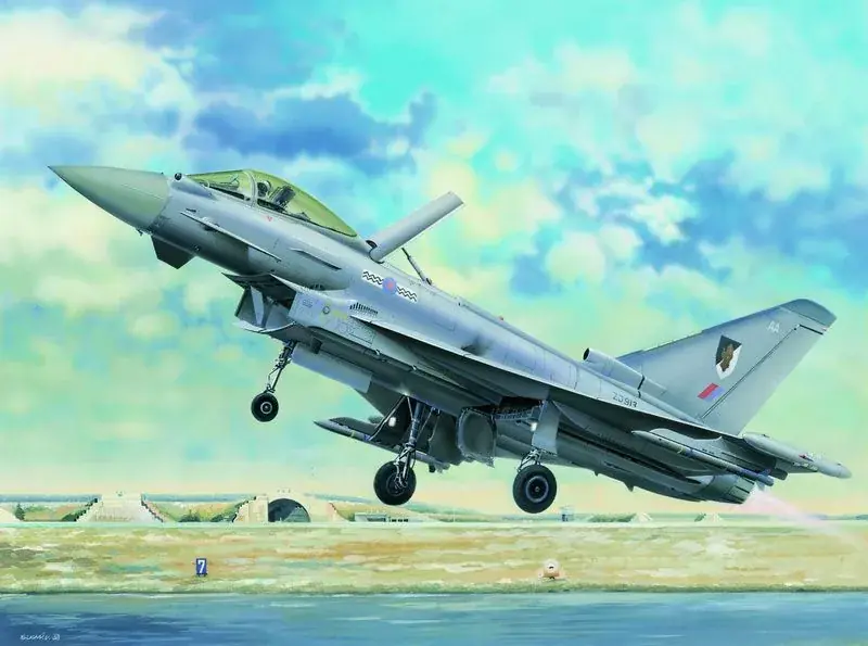 Trumpeter EF-2000 Eurofighter Typhoon repülőgép makett Szezonális akció