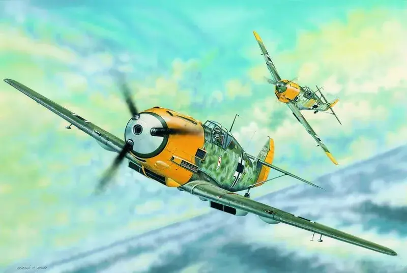 Trumpeter Messerschmitt Bf 109E-3 repülőgép makett Újdonság