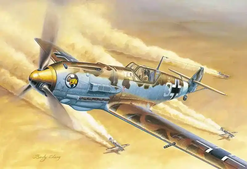 Trumpeter Messerschmitt Bf 109E-4/Trop repülőgép makett Biztonságos vásárlás