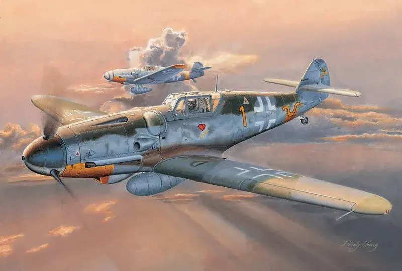 Trumpeter Messerschmitt Bf 109G-6 (Early) repülőgép makett Biztonságos fizetés
