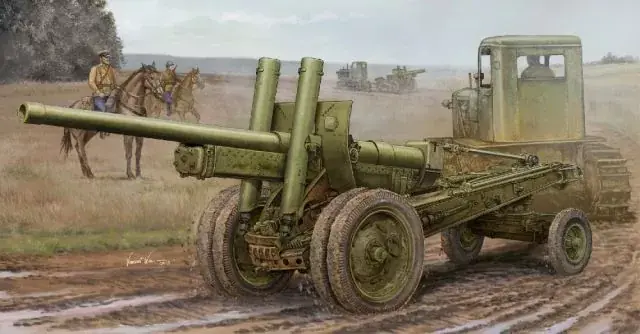 Trumpeter Soviet A-19 122mm Gun Mod.1931/1937 vontatott löveg makett Kihagyhatatlan ajánlat