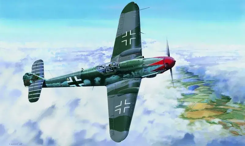 Trumpeter Messerschmitt Bf109 K-4 repülőgép makett Gyors kiszállítás