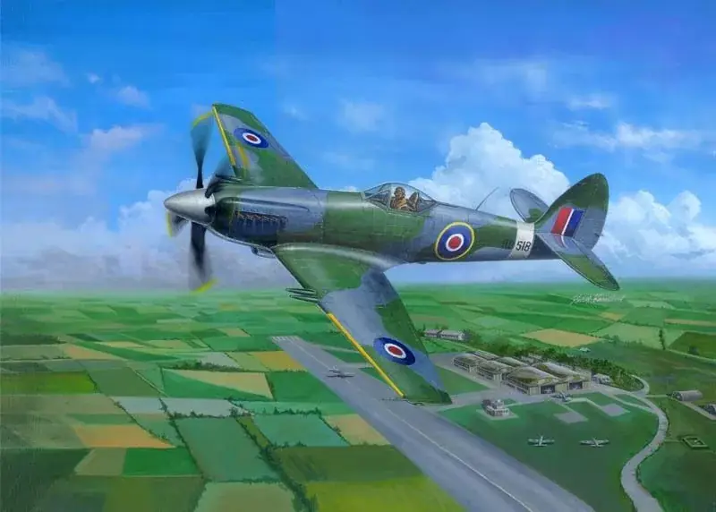 Trumpeter Supermarine Spiteful F.MK.14 Fighter 1 48 repülőgép makett Kedvezmény
