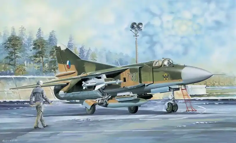 Nézd meg most Trumpeter MiG-23MF Flogger-B repülőgép makett