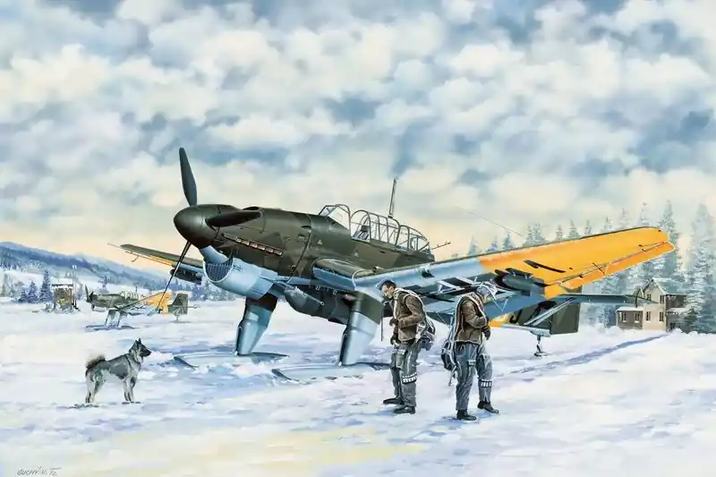 Trumpeter Junkers Ju-87B-2/U-2 Stuka repülőgép makett Ne maradj le