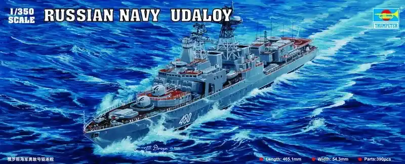 Trumpeter Russian Navy Udaloy Class Destroyer Severomorsk hajó makett Kiárusítás