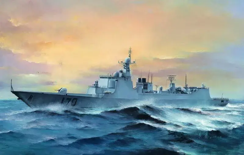 Trumpeter PLA Navy Type 052C DDG-170 LanZhou hajó makett Árengedmény