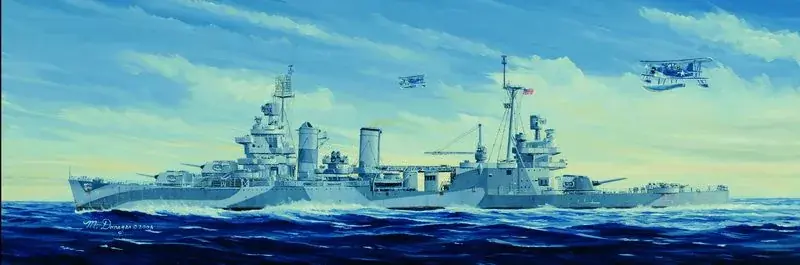 Újdonság Trumpeter USS San Francisco CA-38 1944 hajó makett 1 350
