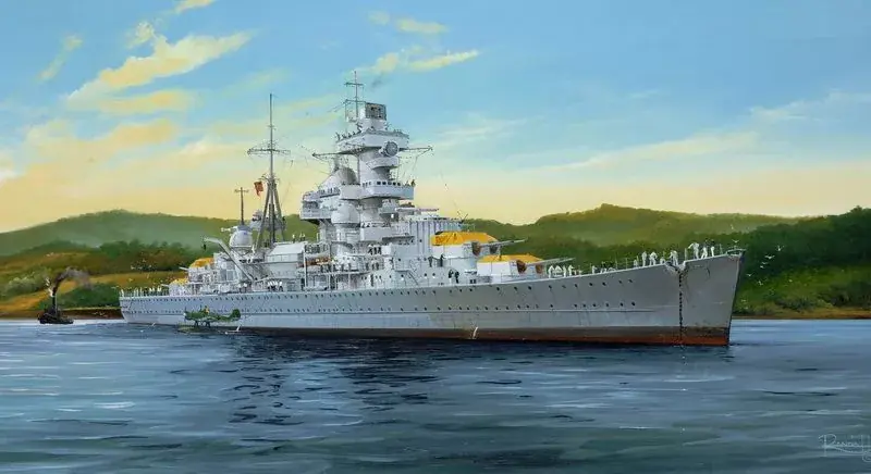 Ne maradj le Trumpeter German Cruiser Admiral Hipper 1941 1 350 hajó makett