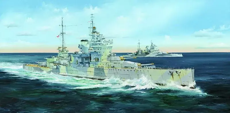 Trumpeter Battleship HMS Queen Elizabeth 1 350 hajó makett Azonnal elérhető