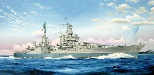 Újdonság Trumpeter USS Indianapolis CA-35 1945 hajó makett