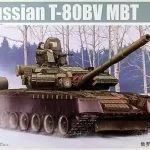 Árengedmény Trumpeter Russian T-80BV MBT harckocsi makett