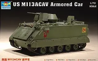 Trumpeter US M 113 ACAV Armored Car katonai jármű makett Biztonságos fizetés