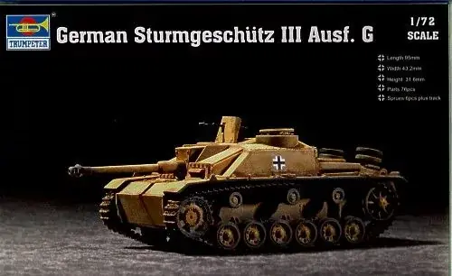 Trumpeter German Sturmgeschütz III rohamlöveg / páncélvadász makett Legjobb ár