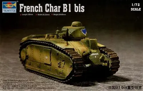 Vedd meg most Trumpeter French Char B1Heavy Tank harckocsi makett