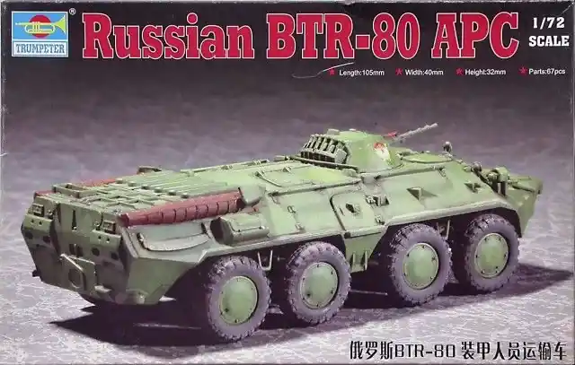Olcsó Trumpeter Russian BTR-80 APC páncélozott harcjármű makett