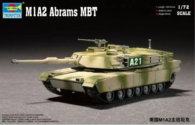 Trumpeter M1A2 Abrams MBT harckocsi makett Különleges ajánlat