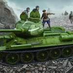 Korlátozott ajánlat Hobby Boss Russian T-34/85 (1944 flattened turret) tank makett