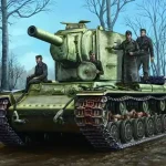 Hobby Boss German Pz.Kpfw KV-2 754(r) tank makett Népszerű