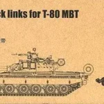 Azonnali szállítás Trumpeter Workable Track links for T-80 MBT lánctalp készlet