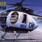 Bestseller Academy Hughes 500D Police Helicopter makett