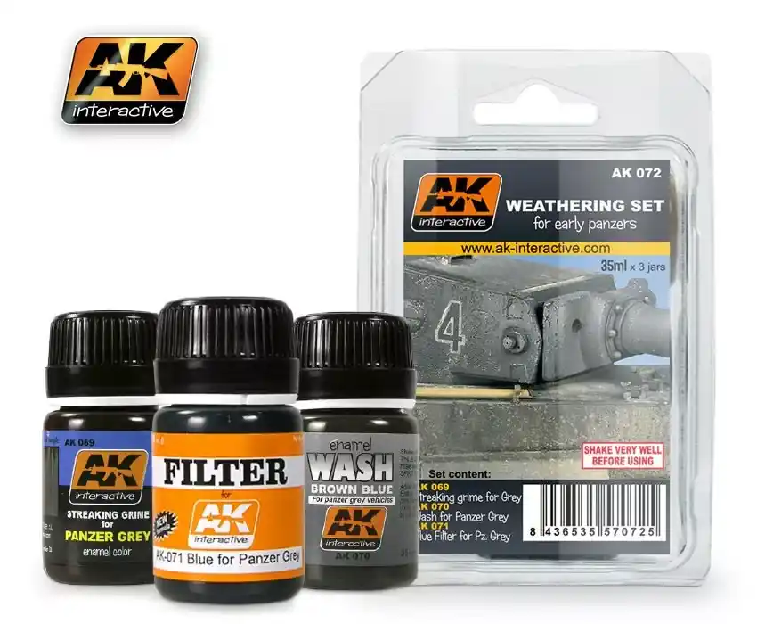 AK Weathering Set For Early Panzers Biztonságos fizetés