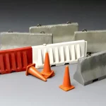 Nézd meg most Meng Model Concrete Plastic Barrier Set